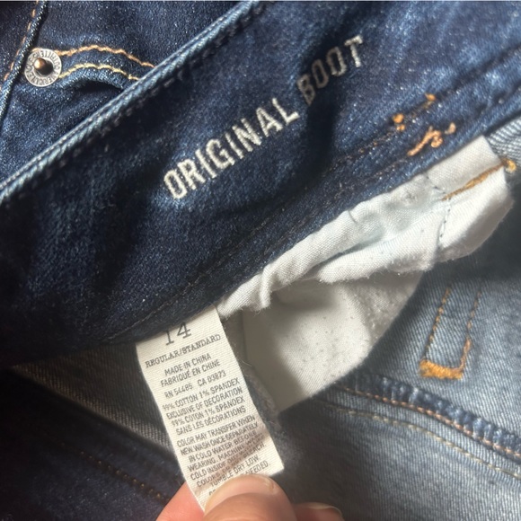 American Eagle Indigo Original Boot Size 14 - Picture 2 of 2